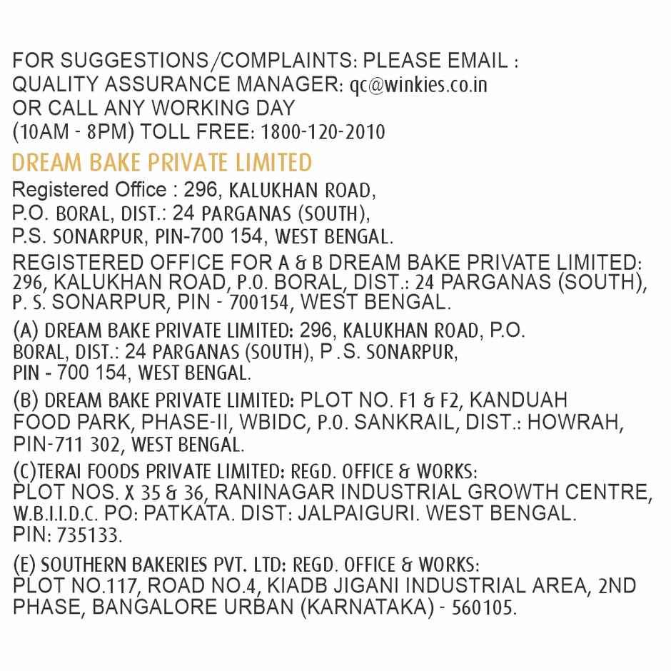 Winkies Special Egg Fruit Cake | Bakery Delight